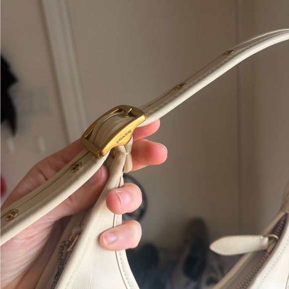 Coach Ergo Cream leather shoulder purse bag - Picture 13 of 15